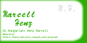 marcell henz business card